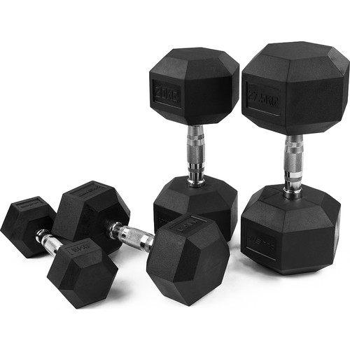 mancuernas hexagonales goma livepro