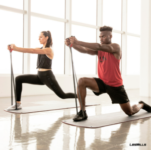 banda elástica entrenamiento body pump les mills
